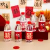 Pegatinas Creativas para Botellas de Agua Mineral de Boda, Pegatinas Pequeñas con Palabras Felices para Agua Embotellada en Banquetes de Boda, Colección de Suministros para Bodas y Celebraciones