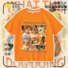 2026 Ropa para Perro Mi Cuchillo y Escudo Camiseta de Algodón Puro Manga Corta Shiba Inu Divertido Paquete de Emoticonos Abstractos Tops para Niños y Adolescentes 2