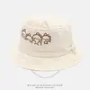 Pequeño dinosaurio de dibujos animados, simple y lindo, elegante, delicado, fresco y versátil, protección solar y sombra, sombrero de pescador personalizado
