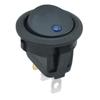 Kcd1 Lámpara Ojo de Gato Redonda Arriba Roja/Amarilla/Azul/Verde Carcasa Negra Interruptor de Barco Interruptor de Encendido con Luz