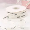 Fita de Poliéster-Algodão com Letras Inglesas, Fita para Embalagem de Flores, Fita Decorativa para Confeitar Bolo de Aniversário, Fita para Embrulhar Presentes