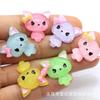Cartoon rosa brilhante bonito diy artesanal hairpin elástico resina jóias acessórios epóxi caso de telefone papelaria caixa decoração