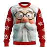 Sudadera de Papá Noel más vendida de Amazon, con un divertido diseño navideño, tejido grueso, cuello redondo y estampado 3D, perfecta para la temporada navideña
