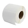 Pegatina de papel couché 85*30 horizontal 35 etiqueta de código de barras papel en blanco pegatina de impresión con cinta de carbono 8.5*3 3.5cm