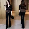 Jaqueta Curta de Moda Personalizada Feminina Outono Nova Elegante Solta Emagrecedora Petite Casual Gola Alta Jaqueta Top