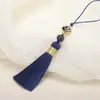 6cm Xiangyun Pequeno Pingente de Franja com Borla Joia Artesanal Decoração Pingente para Capa de Celular Pingente Marcador de Página Acessórios de Grampo de Cabelo