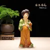 Cerâmica Tang Sancai Ornamento de Servente Caixa de Presente Mascote Abertura de Casa Sala de Estar Escritório Acessórios para Casa