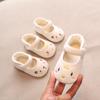 Procesamiento y Personalización de Zapatos Planos Nuevos de Primavera y Otoño, Algodón Puro, con Bordado Lindo Lindo de Pollo y Oso, Suela Suave para Niños Pequeños, Niños y Niñas