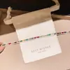 Pulsera Sencilla y de Alta Gama con Hebilla Arcoíris de Zirconia para Mujer, Estilo de Lujo Ligero, Pulsera Versátil, Diseño Exquisito de Nicho, Joyería de Mano para Mujer