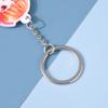 Soporte acrílico con forma humana de pie, decoración de escritorio personalizada, llavero transparente de doble cara de dibujos animados DIY personalizado