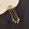 Accesorios DIY Hechos a Mano Estilo Chino Abanico de Boda de Novia Abanico Redondo Estilo Antiguo Colgante Decorativo Borla Materiales Taza de Té