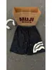 Shorts de Verano para Hombre de Moda con Estampado Patchwork de Boca de Tiburón, Frescos y Transpirables, Estilo Casual Americano, Shorts Deportivos y de Fitness Finos de Cinco Bolsillos