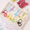 Set de Llaveros con Cuentas a Juego de Colores, Kit de Materiales de Cuentas Coloridas, Decoración de Paquete de Regalo Hecho a Mano