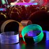 Pulsera LED personalizada, accesorio de ambiente para festival de música, pulsera magnética brillante, pulsera magnética con destellos para fiestas