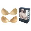 Pegatina de Pecho Transpirable Perforada Transfronteriza con Mango para Vestido de Novia sin Tirantes con Hojas Perforadas Pegatina de Sujetador de Silicona Push-up