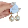 Pendientes de Perla Grandes para Mujer, Gama Alta, Lujo Accesible, Adecuados para Pendientes de Verano 2025 Pendientes Nuevos, Accesorios de Pendientes Blancos