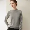 Novo Suéter Macio de Caxemira Outono 2026 para Mulheres, Gola Alta Curta, Camiseta Básica Versátil de Estilo Simples