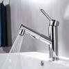 Grifo monomando para lavabo gris plomo caliente y frío, grifo para enjuague bucal, lavabo, fregadero, hogar, balcón, baño