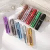 Botella Recargable de Perfume Portátil de 5 ml Relleno Directo por la Base Ventana Pequeña Botella con Atomizador Auto-Bombeante Botella de Muestra Multicolores para Viaje