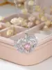 [Edición Limitada del Día de San Valentín] Cadena para Clavícula Corazón Oceánico Full Diamante Lujo Ligero Regalo de San Valentín para Novia