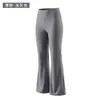 Pantalones acampanados de cintura alta para niñas, pantalones de yoga elásticos para niños, pantalones casuales para niñas para uso al aire libre, tallas medianas y grandes, pantalones deportivos de primavera y otoño