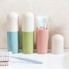 Estuche de Viaje Lavable Portátil para Cepillo de Dientes y Pasta Dental al Aire Libre Taza de Lavado de Plástico Creativa para el Hogar