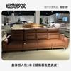 Fábrica de Muebles Foshan Guangdong Sofá de Cuero Funcional Eléctrico en stock Sofá de Tela de Cuero Minimalista Italiano para Sala de Estar