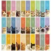 Marcadores Qiyu 30 Temática de Gatos Dibujos Animados Gato Lindo Creativos Marcadores de Libros Alto Valor Regalo para Estudiantes Material
