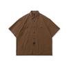 Vestido Antigo 2024 Verão Estilo Japonês Retro Moda Marca Larga Slub Algodão Multi-Bolso Camisa de Trabalho Manga Curta Masculina