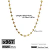 Nuevo Collar de Acero de Titanio Yunyao para Mujer, Nueva Cadena para Clavícula de Verano, Joyería Moderna de Acero Inoxidable, Fuente de Venta Caliente en Transmisión en Vivo
