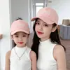 Gorra de Béisbol para Padres e Hijos, Gorra Infantil, Sencilla de Color Sólido, Visera Suave, Ala Ancha, Protección Solar, Versátil Gorra de Béisbol