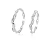 Rueda de la Fortuna Anillos de Pareja Mobius Plata de Ley S925 Nicho Diseño de Alta Gama Joyería Versátil Anillos Abiertos