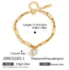 Jieding Pulsera de Acero Inoxidable Zirconia Europea y Americana con Cuentas Joyería de Lujo Ligero de Nicho Joyería de Acero de Titanio que No se Desvanece Venta al por Mayor Transfronteriza