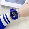 Reloj LED para Hombres y Mujeres Nuevo Luminoso Alto Color Unicornio Estilo Coreano Simple Reloj Electrónico para Estudiantes de Secundaria