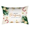 Funda de almohada para cintura de Navidad de Amazon transfronteriza fabricantes al por mayor funda de cojín para sofá en casa de Navidad mesita de noche