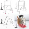 Tabla de cortar de acero inoxidable Estante para tapas de ollas Soporte para cuchillos Estante para tapas de ollas de cocina Estante para tabla de cortar Estante organizador de almacenamiento multifuncional