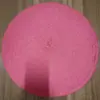 Porta-copos Redondo Estilo Europeu em Fio de Algodão Imitado para Decoração de Casa, Protetor de Calor, Porta-copos de Mesa Antiderrapante em Poliéster Feito à Mão