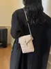 Bolso Cruzado para Teléfono Móvil de Mujer 2026 Nuevo Diseño de Moda Elegante Textura a Cuadros Moderno Ins Gran Capacidad Versátil