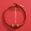 2026 Año del Caballo Doce Zodíaco Ocho Deidades Guardianas Pulsera de Hilo Rojo Hecha a Mano con Cuentas de Buda