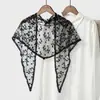 Cinto de Renda Estilo Coreano com um Toque de Nicho, Novo Lenço de Cintura Versátil da Moda para Meninas, Xale Triângulo Floral Vazado