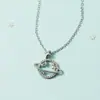 Collar Brillante de Diamante y Planeta Estrella para Mujer, Diseño de Nicho Simple y Lujoso, Nuevo Estilo 2021, Cadena para Clavícula Etérea y Versátil