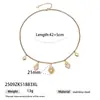 Taina Moda Transfronteriza Estilo Nuevo Fresco y Dulce Fruta Limón Flor Hoja Colgante Cadena Collar Ajustable para Mujer