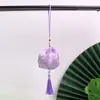 Bolsita de Incienso de Artemisa, Bolsita Triangular de Brocado con Fragancia de Zongzi, Bolsa de Fragancia Portátil, Adorno Colgante para Coche, Bolsita con Borla, Regalo para Evento