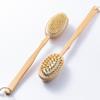 Cepillo de baño desmontable con mango largo, cepillo para frotar la espalda, cepillo de pelo de cerdo, cepillo de baño de plástico PP, venta al por mayor