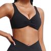 Roupa Íntima Esportiva Nova Europeia e Americana Feminina Sexy Kink À Prova de Choque Sutiã de Yoga Costas Bonitas Sutiã Esportivo com Bojo