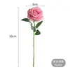 Flor Artificial Rosa Perla Grande Flor Falsa Material de Decoración de Boda Flor para Exhibición en Ventana del Hogar Flor Decorativa para el Día de San Valentín