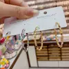 Pendientes de Aro Geométricos con Estilo y Diseño de Alta Gama, Versátiles y Modernos, Populares para el Trayecto al Trabajo, Pendientes de Estilo Minimalista