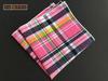 Lenço de Bolso Quadrado de Algodão Masculino Xadrez Escocês Lapela de Paletó Calças Quadrado Vestido Quadrado Lenço