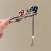 Elegante Pinza para el Cabello para Mujer, Pinza Retorcida de Alta Gama para la Parte Posterior de la Cabeza, Pasador Floral, Accesorio para el Cabello, Pinza de Pato, Pasador