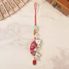 Novo pingente de carpa em brocado Song estilo chinês, acessório DIY com bordado dupla face, acessório Hanfu, decoração para bolsa e carro